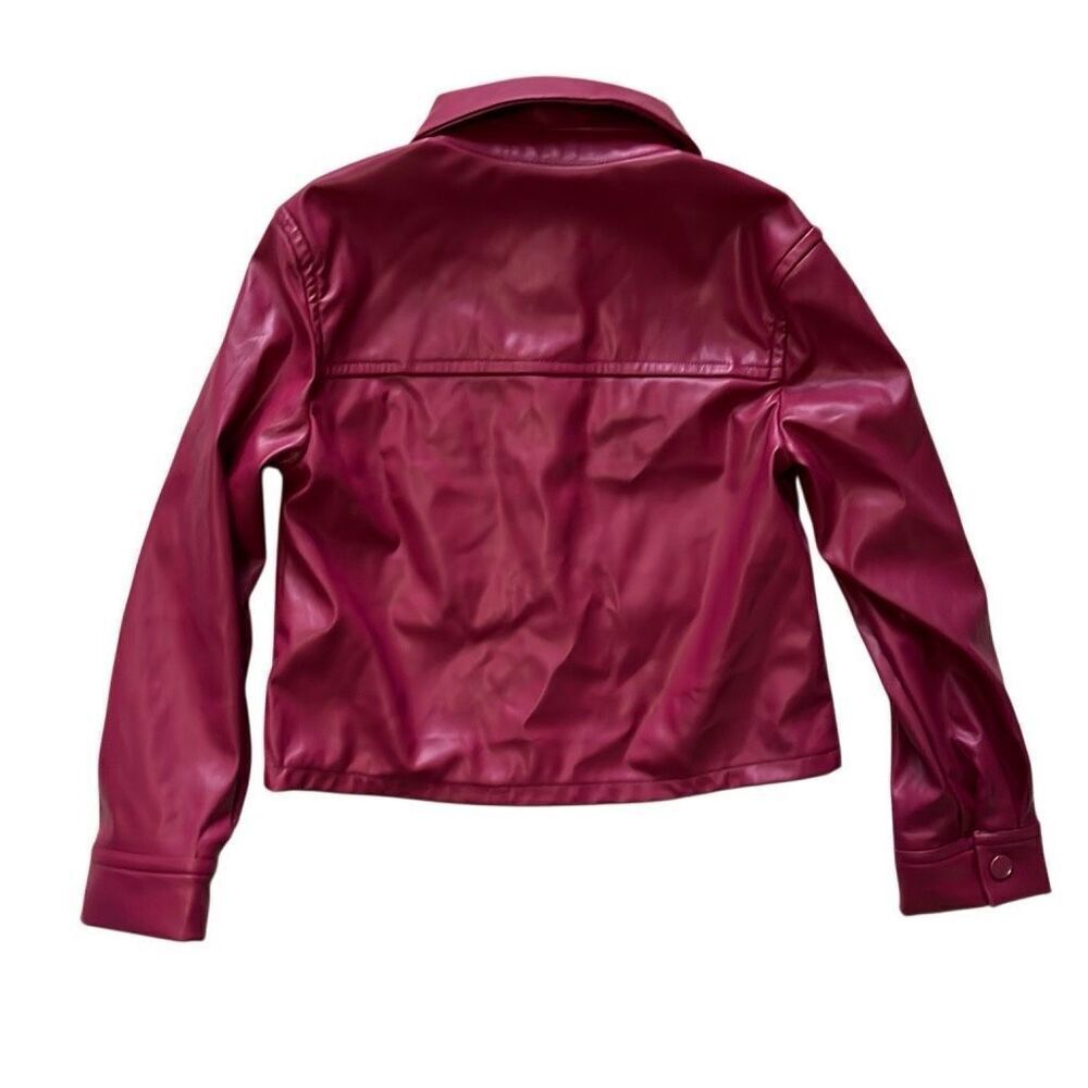 Girls Faux Leather Jacket - Picture 4 of 6